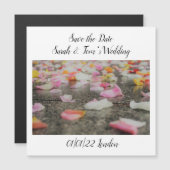 Invitation Magnétique aimant d'invitation de mariage à conserver la date (Devant / Derrière)