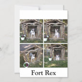 Invitation Magnétique aimant du réfrigérateur Fort Rex (Recto)