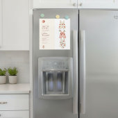 Invitation Magnétique Aimant Pomme de notre oeil Baby shower aquarelle