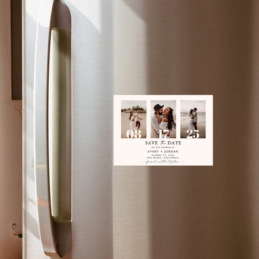 Invitation Magnétique Aimant "Save the Date", Photo "Save the Date" Mode