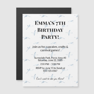 Invitation Magnétique Aimants de sauvegarde de date de fête d'anniversai
