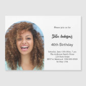 Invitation Magnétique Anniversaire de l'arc photo (Devant)