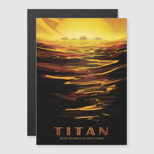 Invitation Magnétique Annonce Voyage Sci-Fi, Moon Titan