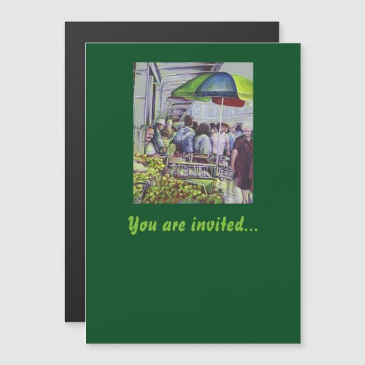 Invitation Magnétique Apple Pie nécessite des pommes (Devant / Derrière)