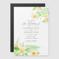 Aquarelle exotique Frangipani Mariage Floral
