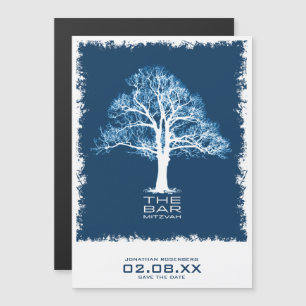 Invitation Magnétique Arbre de vie Barreau Mitzvah Sauvez l'invitation d