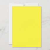 Invitation Magnétique Arrière-plan jaune uni vibrant (Recto)