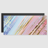 Invitation Magnétique Arrière - plan rose texturé (Devant / Derrière)