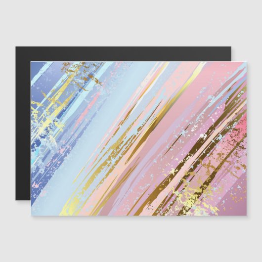 Invitation Magnétique Arrière - plan rose texturé (Devant / Derrière)