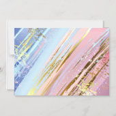 Invitation Magnétique Arrière - plan rose texturé (Recto)