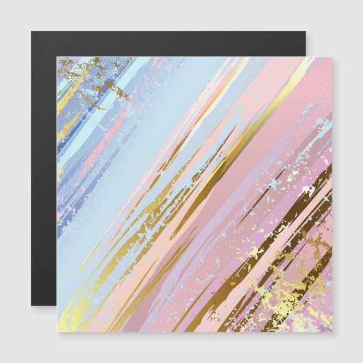 Invitation Magnétique Arrière - plan rose texturé (Devant / Derrière)