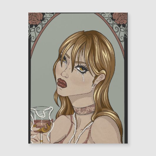 Invitation Magnétique Art nouveau (Devant)