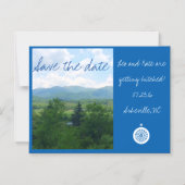 Invitation Magnétique Asheville Caroline du Nord Enregistrer l'aimant de (Recto)