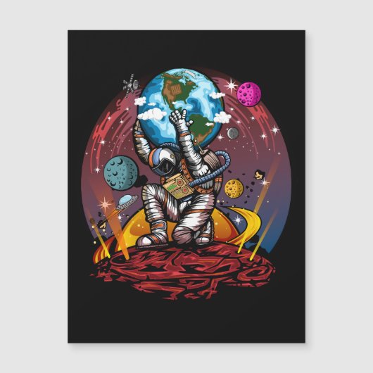 Invitation Magnétique Atlas Space Man (Devant)