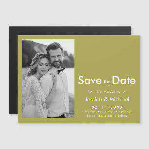 Invitation Magnétique 💍 Avec photo Enregistrer la date