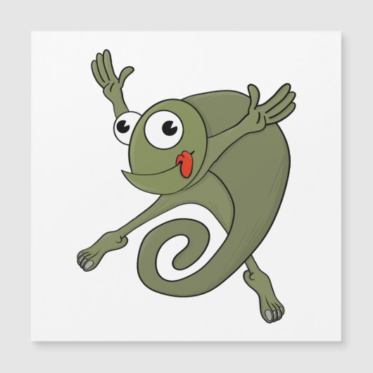 Invitation Magnétique Awesome Chameleon (Devant)