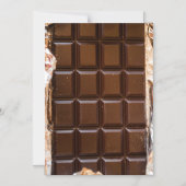 Invitation Magnétique Barre à bonbons au chocolat (Recto)