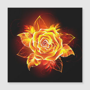 Invitation Magnétique Blooming Fire Rose