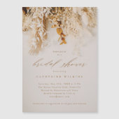 Invitation Magnétique Boho Fall Flowers Mariage Fête des mariées (Devant)