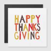 INVITATION MAGNÉTIQUE BON THANKSGIVING ! (Devant / Derrière)