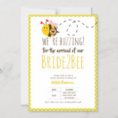 Invitation Magnétique BUZZING pour l'ARRIVÉE de BRIDE2BEE Fête des marié (Recto)