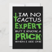 Invitation Magnétique Cactus Expert (Recto)