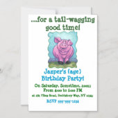 Invitation Magnétique Cadeaux et accessoires de cochon (Recto)