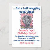 Invitation Magnétique Cadeaux et accessoires éléphants (Recto)