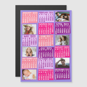 Invitation Magnétique Calendrier 2023 (voir description pour la version 