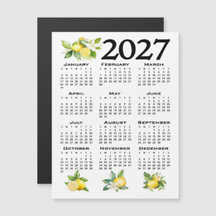 Invitation Magnétique Calendrier 2027, Frette grecque, Cosmic Latte sur 