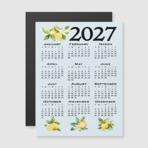 Invitation Magnétique Calendrier 2027, Frette grecque, Cosmic Latte sur