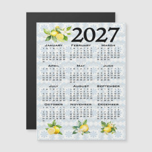 Invitation Magnétique Calendrier 2027, Frette grecque, Cosmic Latte sur 