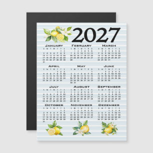 Invitation Magnétique Calendrier 2027, Frette grecque, Cosmic Latte sur