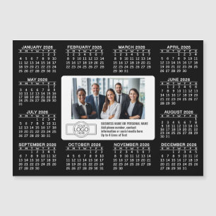Invitation Magnétique Calendrier avec logo Informations de contact Aiman