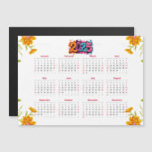 Invitation Magnétique Calendrier de l'année complète 2025 - Minimal de b (Devant / Derrière)