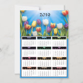 Invitation Magnétique Calendrier des mini-moules Tulipes 2019 (Recto)