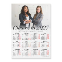 Calendrier magnétique photo personnalisé blanc 202