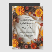 Invitation Magnétique Carton d'invitation à mariage en forme de couronne (Devant / Derrière)