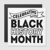 Invitation Magnétique Célébration du Mois de l'histoire des Noirs (Devant / Derrière)