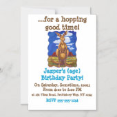 Invitation Magnétique Centre du parti Kangaroo (Recto)