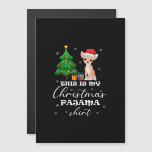 Invitation Magnétique C'est mon costume de Père Noël de pyjama de Noël d
