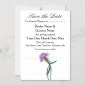 Invitation Magnétique Chardon de mariage traditionnel écossais et celtiq (Recto)