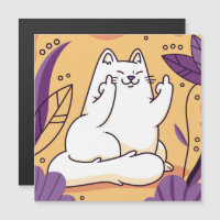Chat donnant le doigt