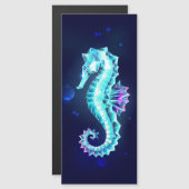Invitation Magnétique Cheval de mer de glace cristal sur Arrière - plan  (Devant / Derrière)