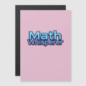 Invitation Magnétique Chuchoteur de Maths (Devant / Derrière)