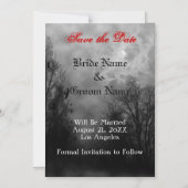 Invitation Magnétique Ciel hanté et avens personnalisés Enregistrer l'ai (Recto)