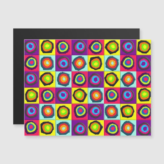 Invitation Magnétique Circles pattern (Devant / Derrière)