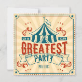 Invitation Magnétique Circus Tout événement (Recto)