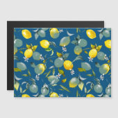 Invitation Magnétique citrons aquarelle 29 (Devant / Derrière)