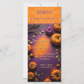 Invitation Magnétique Citrouilles d'Halloween (Recto)